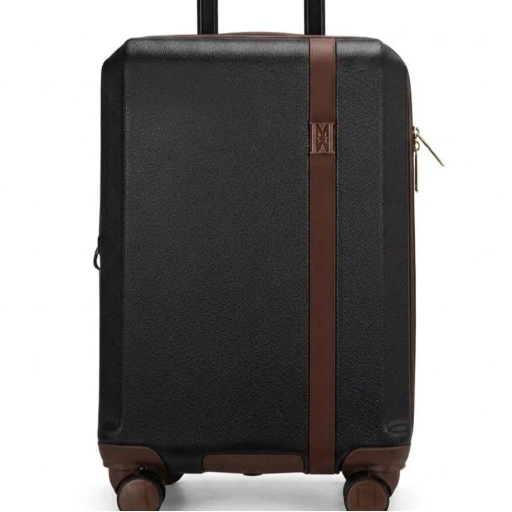 Elle Luxe Journey 1 Piece Expandable Retro Spinner Rolling check in Luggage